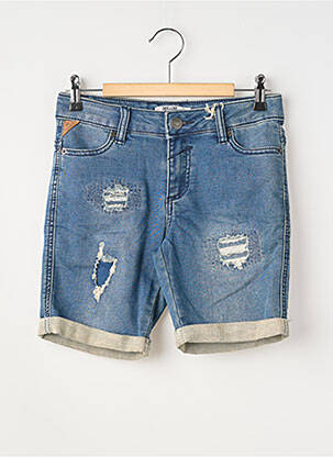 Bermuda tissage denim taille ajustable bleu DEELUXE garçon