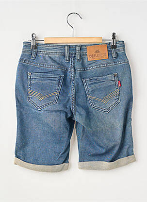 Bermuda tissage denim taille ajustable bleu DEELUXE garçon