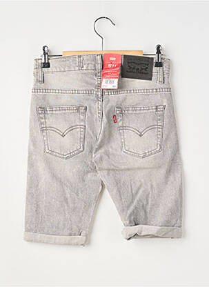 Bermuda tissage denim taille ajustable gris LEVI'S garçon
