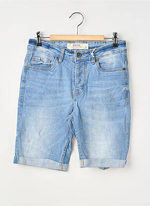 Short fermeture zippée sous rabat boutonné taille normale bleu DEELUXE homme