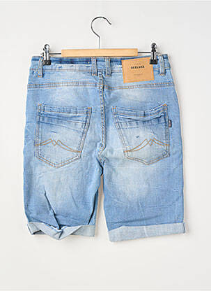 Short fermeture zippée sous rabat boutonné taille normale bleu DEELUXE homme
