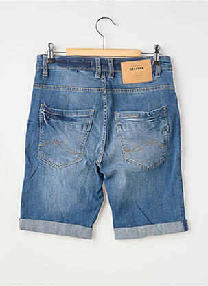 Short fermeture zippée sous rabat boutonné taille normale bleu DEELUXE homme