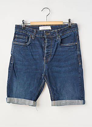 Short fermeture zippée sous rabat boutonné taille normale bleu DEELUXE homme