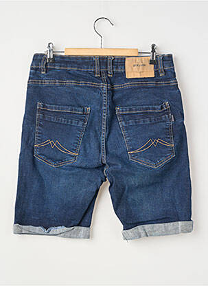 Short fermeture zippée sous rabat boutonné taille normale bleu DEELUXE homme