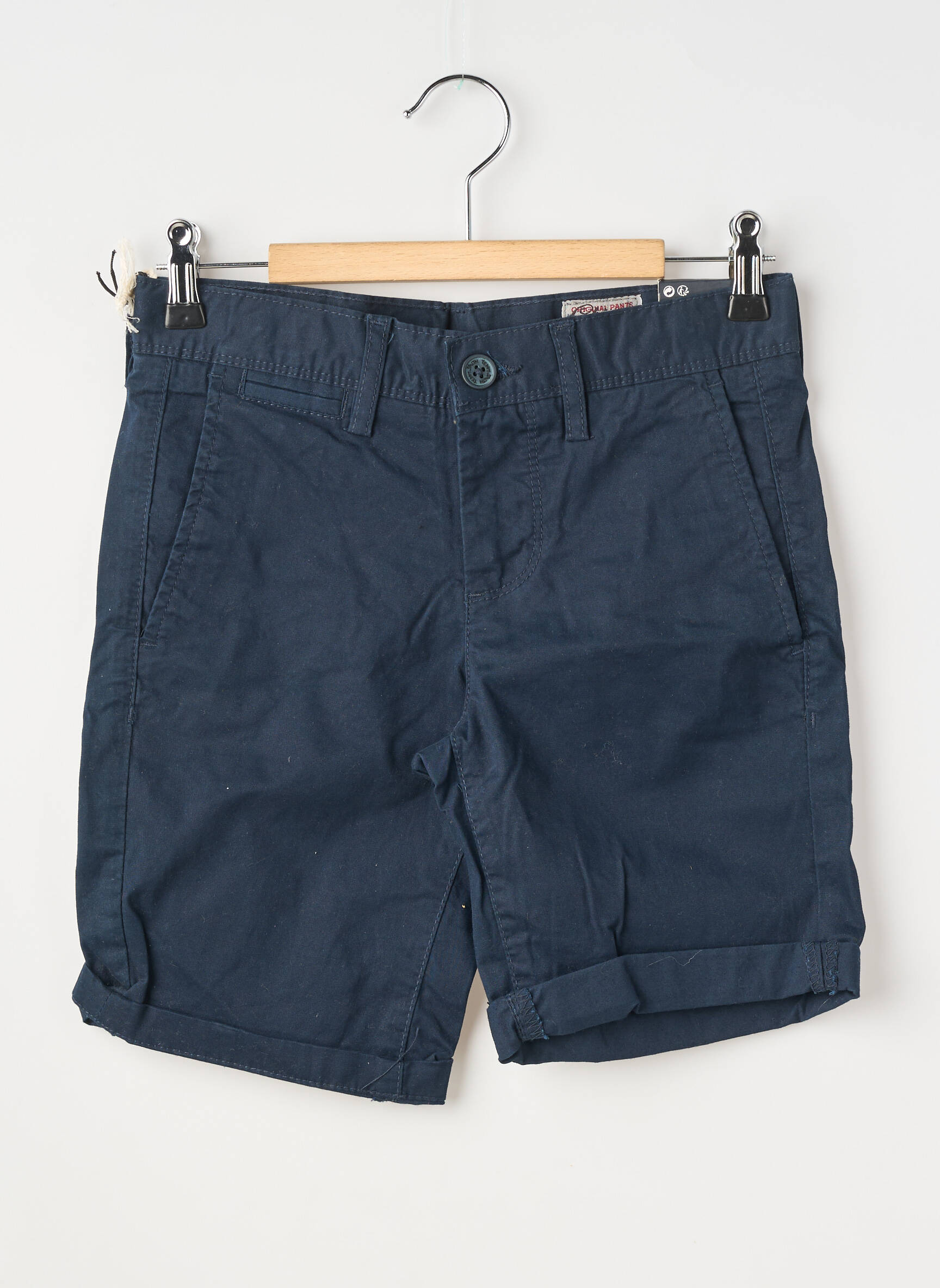 Bermuda fermeture zippée sous rabat boutonné taille ajustable bleu TEDDY SMITH garçon