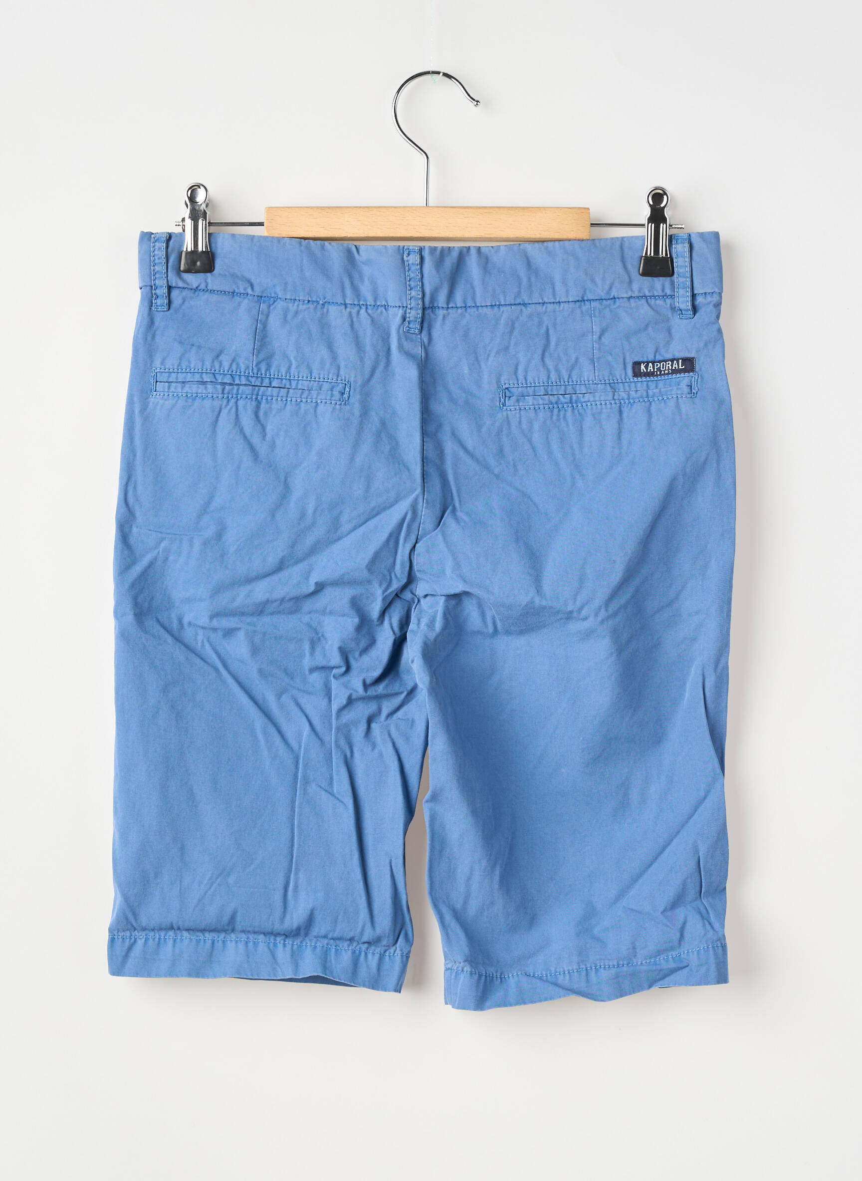 Bermuda finition revers taille ajustable bleu KAPORAL garçon