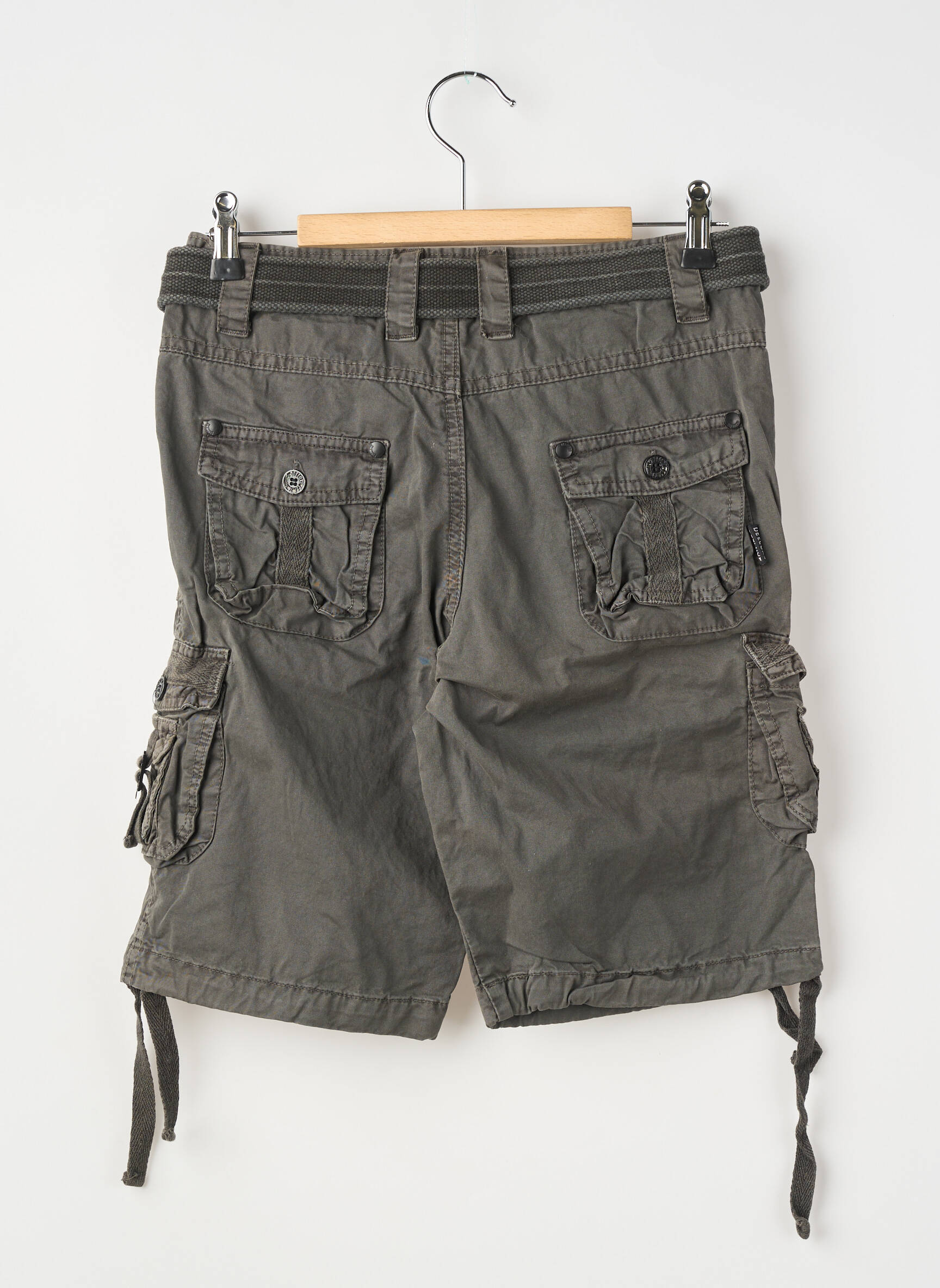 Bermuda multipoches taille ajustable vert KAPORAL garçon