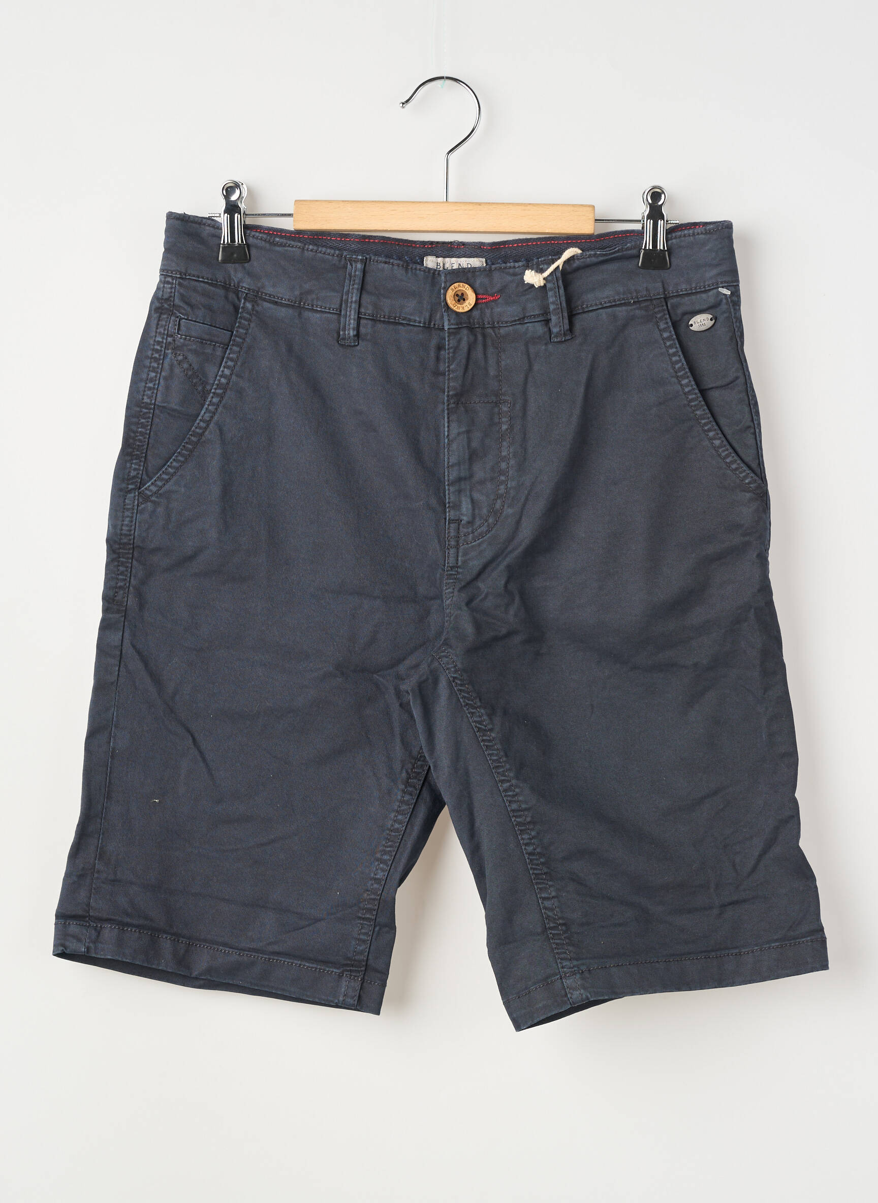 Short fermeture zippée sous rabat boutonné taille normale bleu BLEND homme