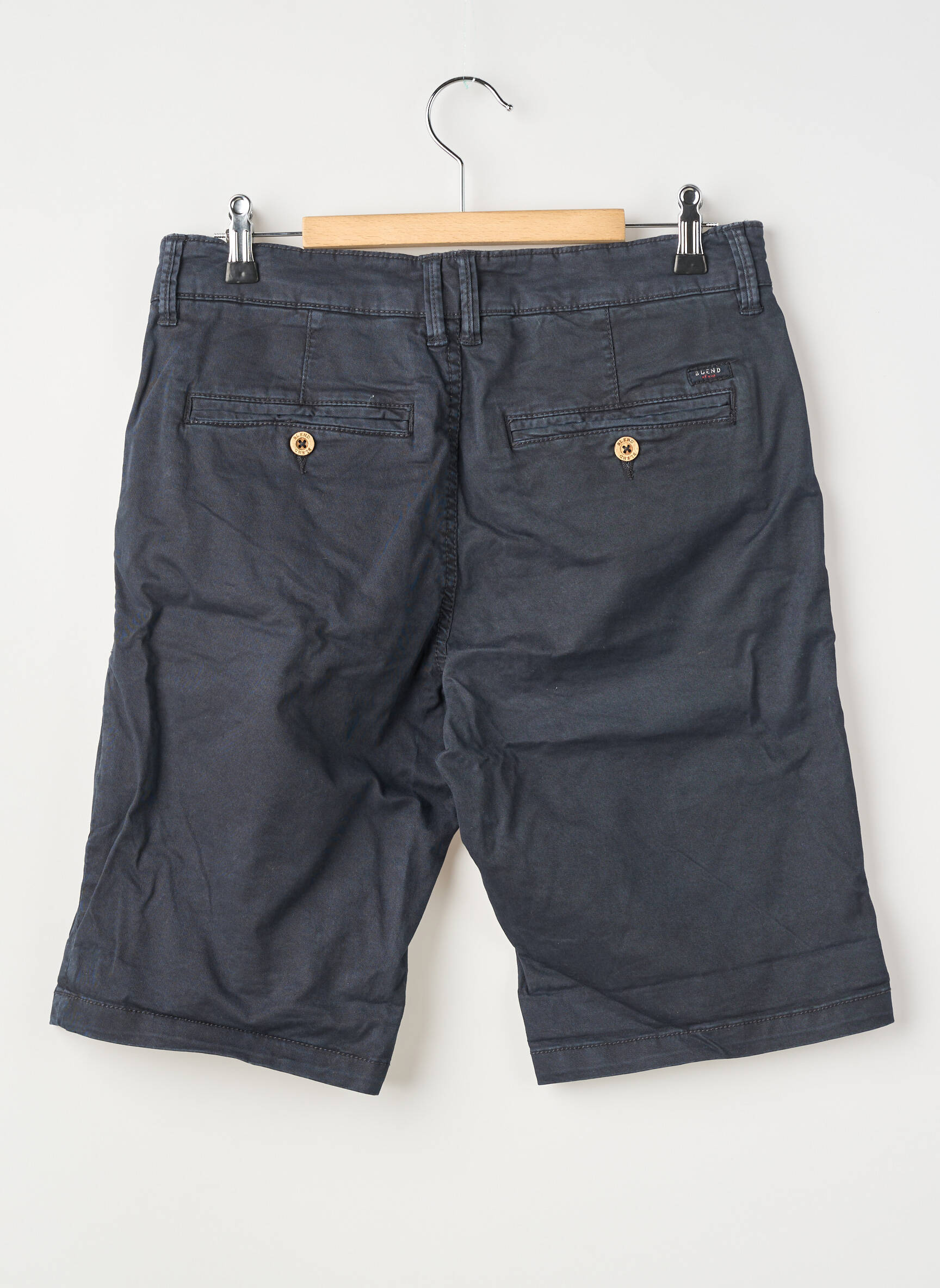 Short fermeture zippée sous rabat boutonné taille normale bleu BLEND homme