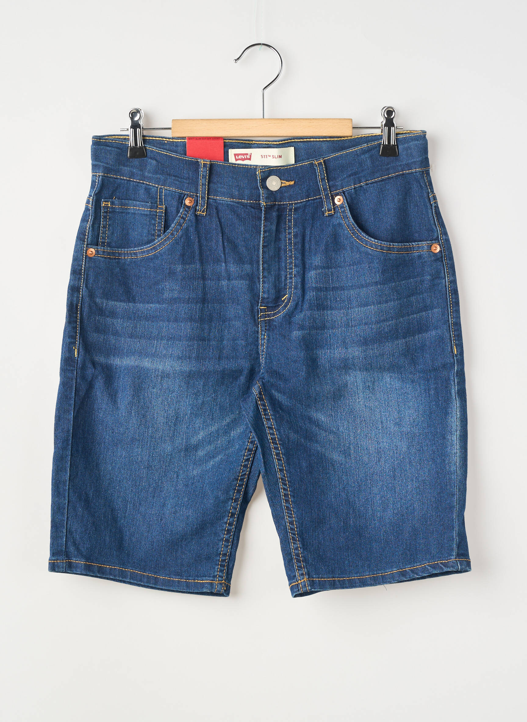 Bermuda tissage denim taille ajustable bleu LEVI'S garçon