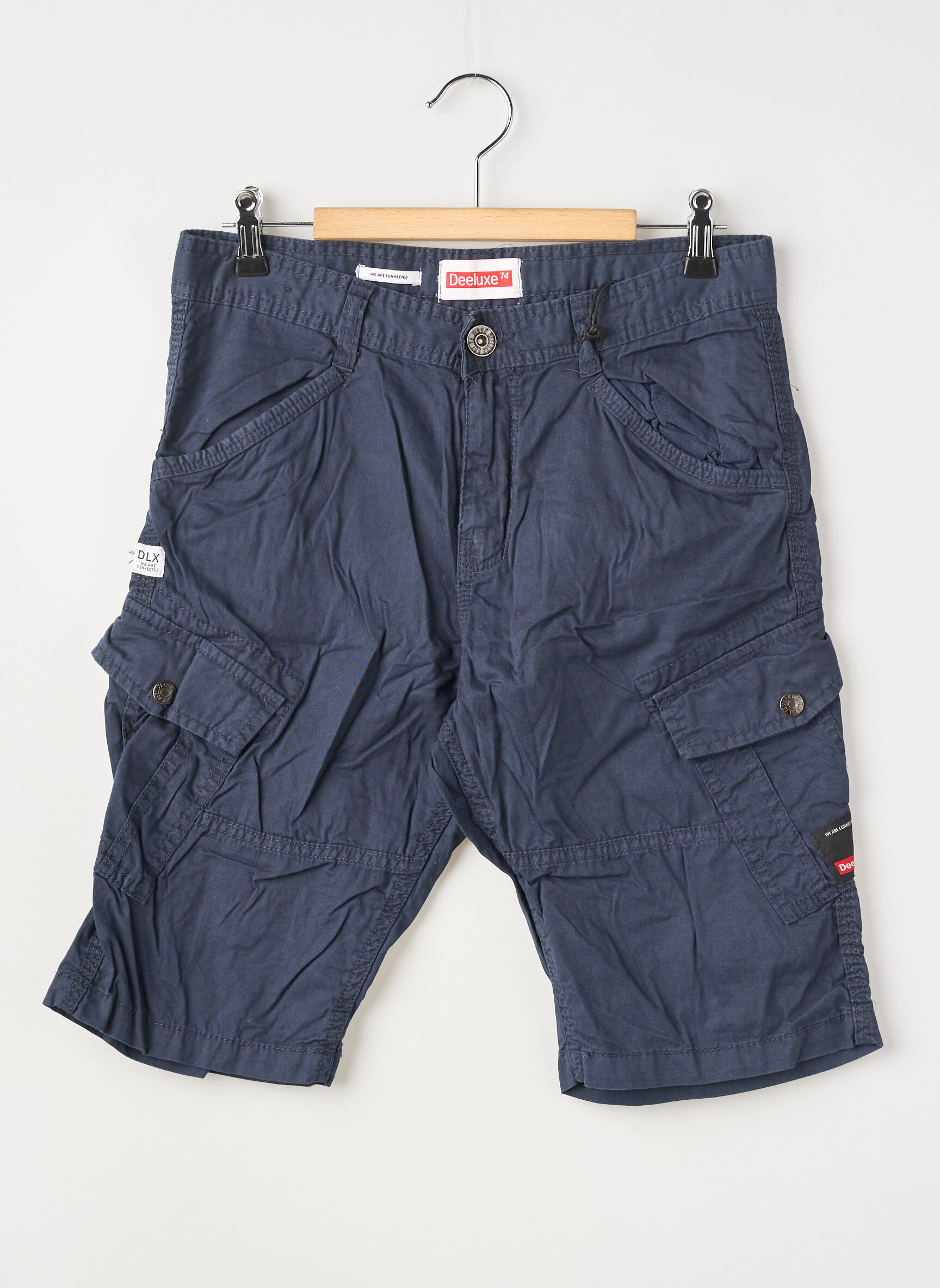 Bermuda tissage popeline bleu DEELUXE garçon