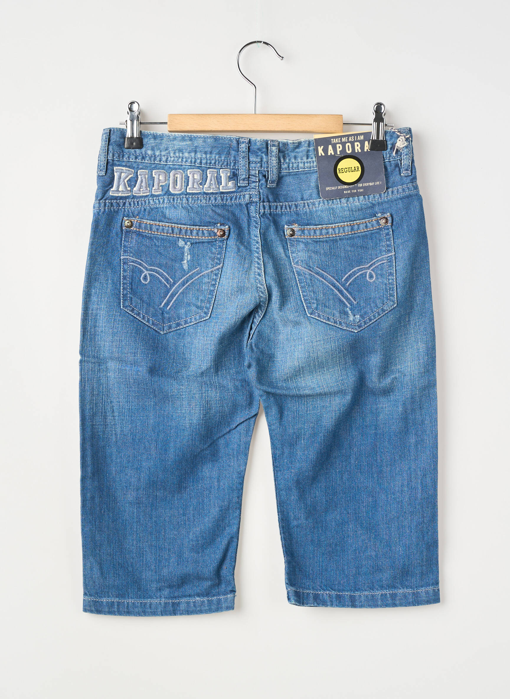 Bermuda tissage denim bleu KAPORAL garçon