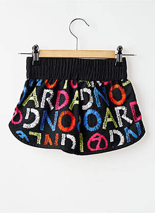Short taille normale taille élastique noir LONGBOARD fille