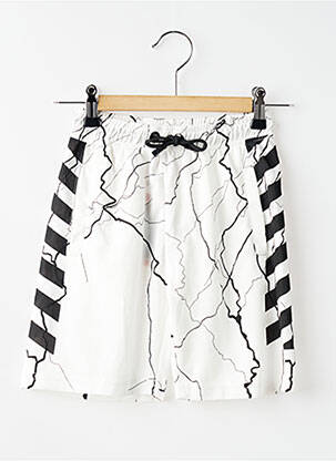 Short stretch taille élastique blanc BOOM KIDS garçon