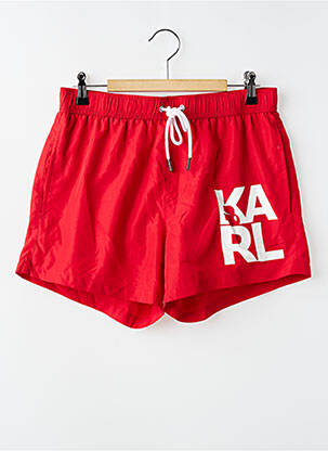 Short de bain fond doublé rouge KARL LAGERFELD homme