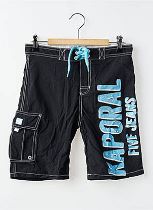 Short de bain imprimé fantaisie noir KAPORAL garçon