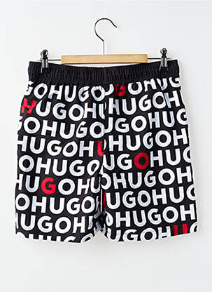 Short de bain imprimé fantaisie noir HUGO BOSS garçon