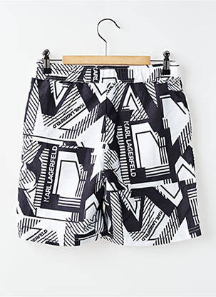 Short de bain imprimé fantaisie noir KARL LAGERFELD garçon