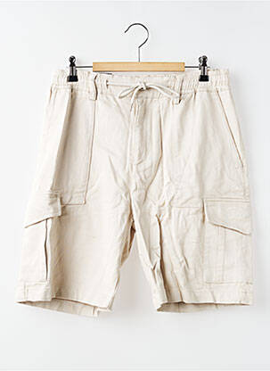 Bermuda taille élastique taille normale beige PROJECT X homme