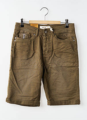 Bermuda stretch taille normale vert DEELUXE homme