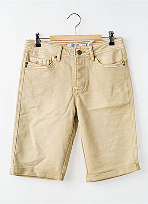 Bermuda stretch taille normale beige DEELUXE homme