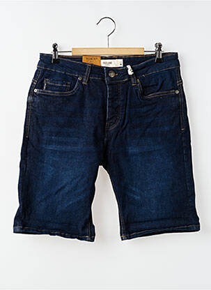 Bermuda tissage denim taille normale bleu DEELUXE homme