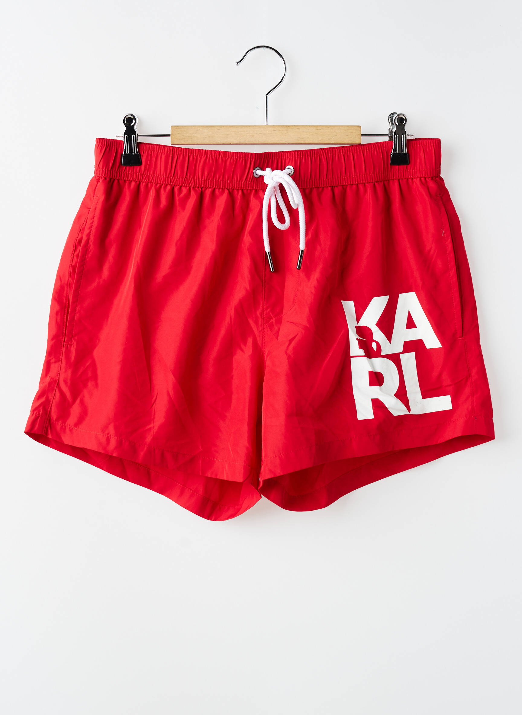 Short de bain fond doublé rouge KARL LAGERFELD homme