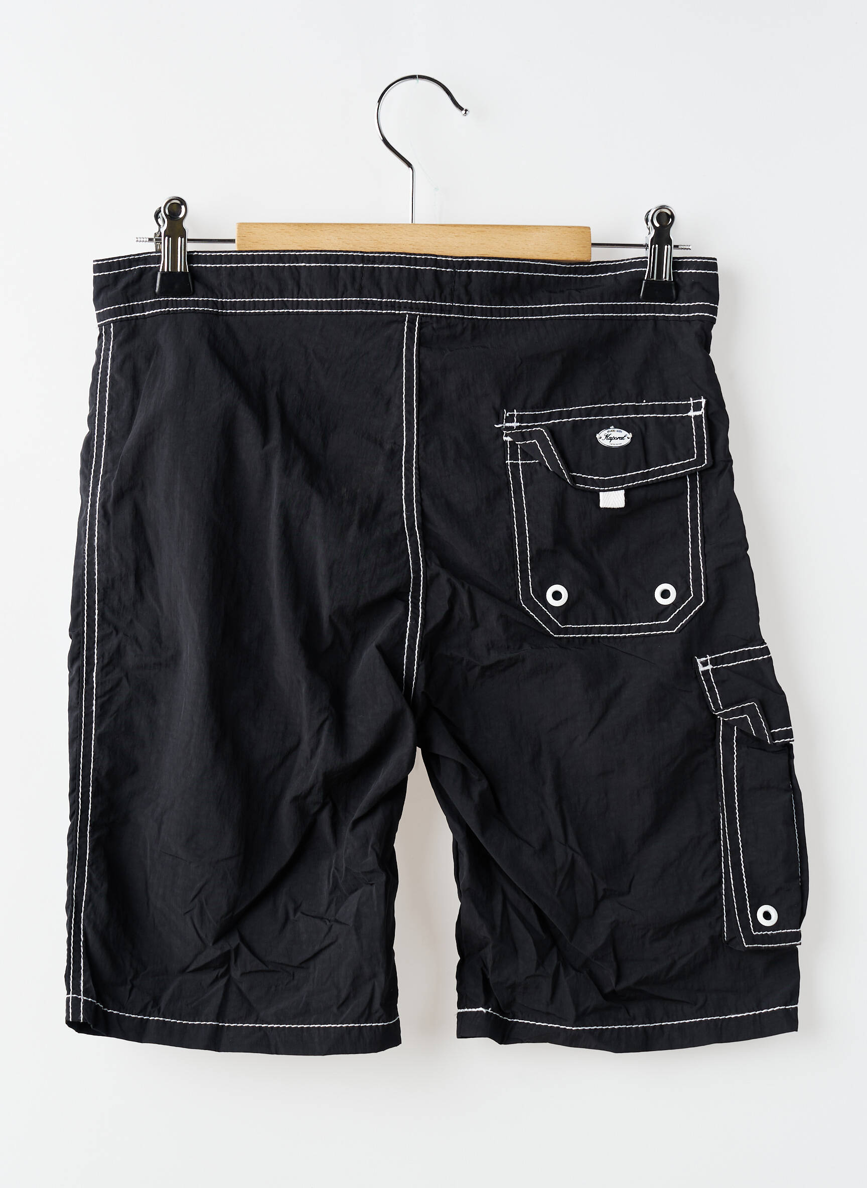 Short de bain imprimé fantaisie noir KAPORAL garçon