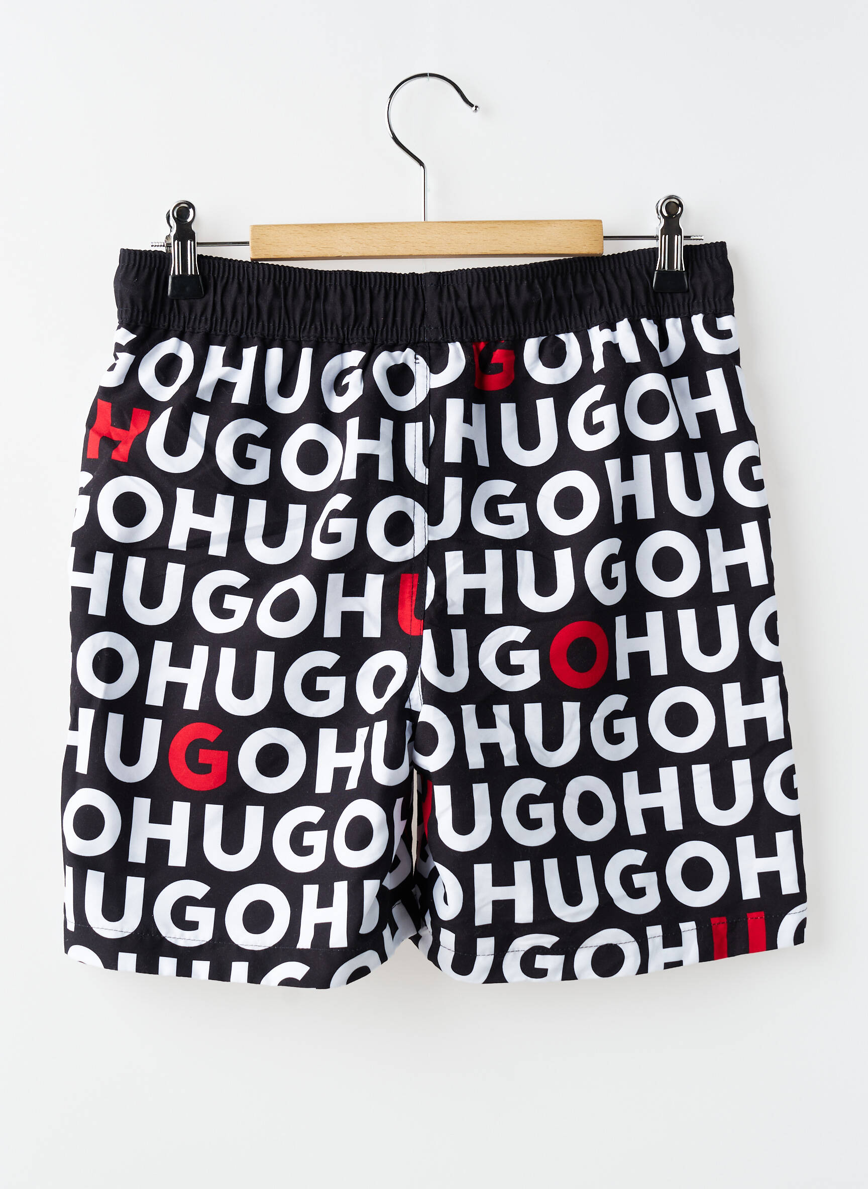 Short de bain imprimé fantaisie noir HUGO BOSS garçon