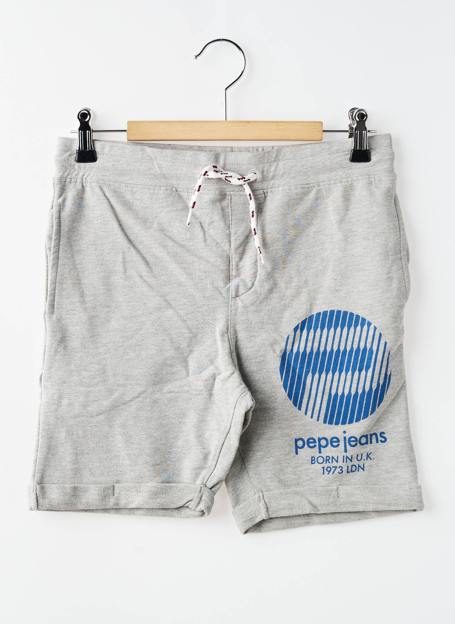 Short stretch taille élastique gris PEPE JEANS garçon