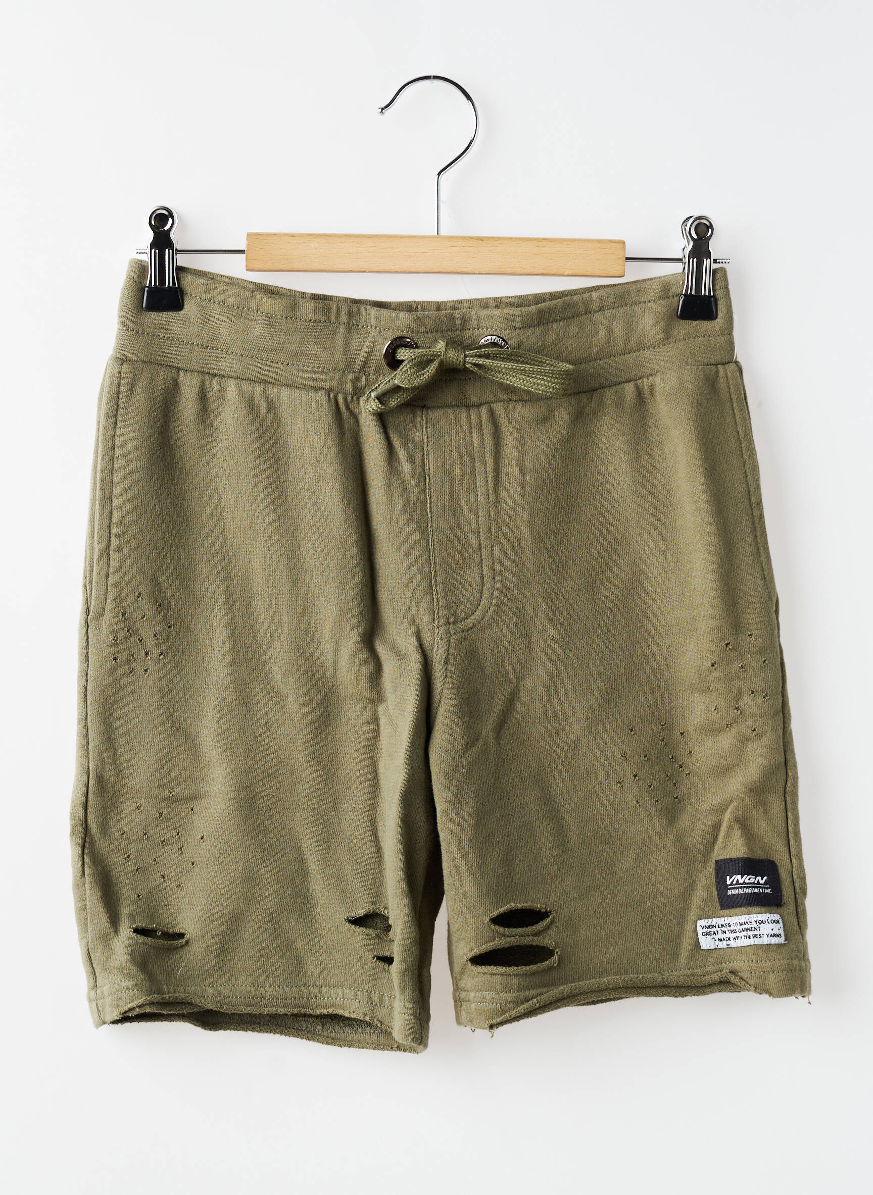 Short poches taille élastique vert VINGINO garçon