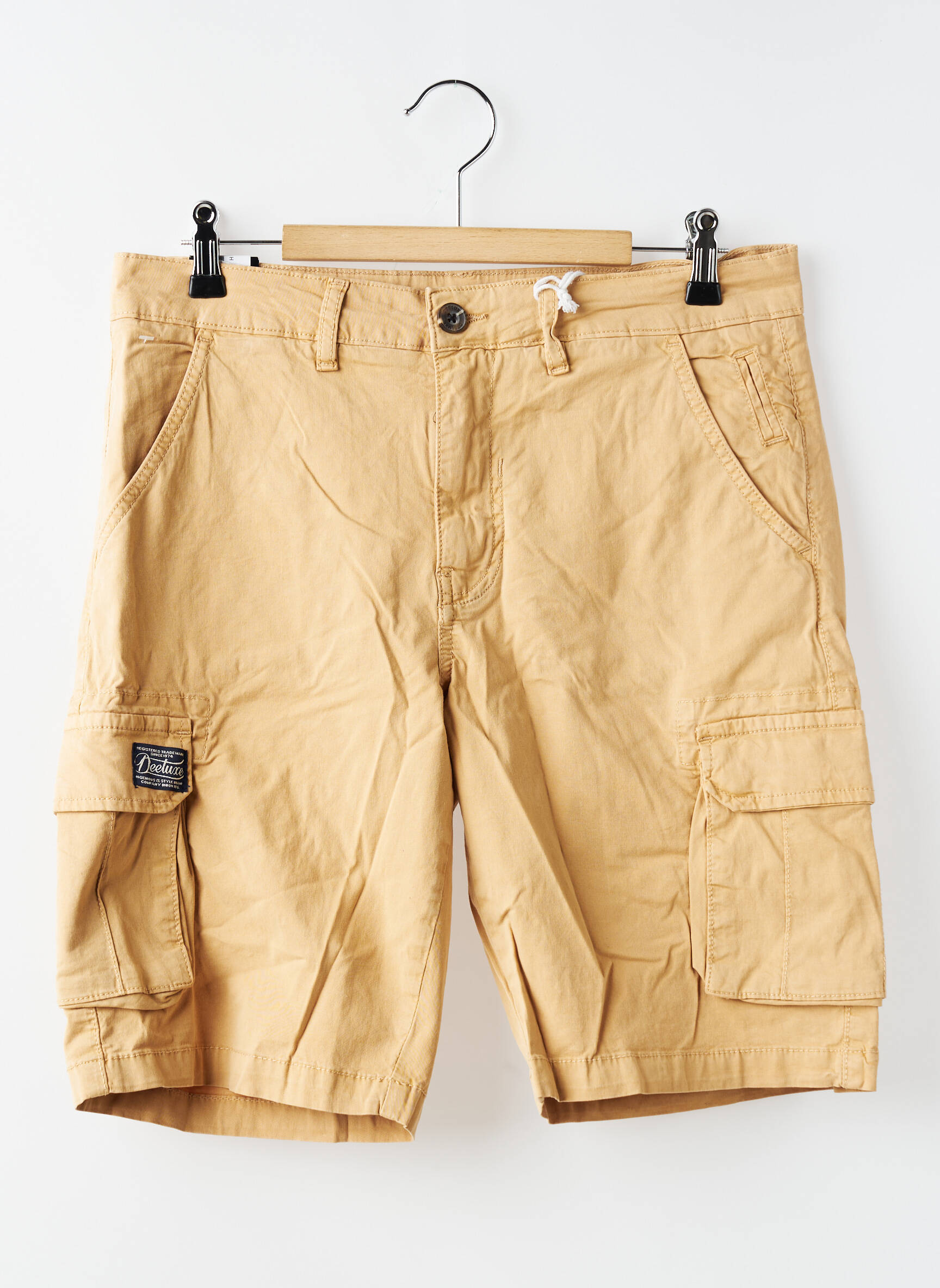 Bermuda stretch taille normale beige DEELUXE homme
