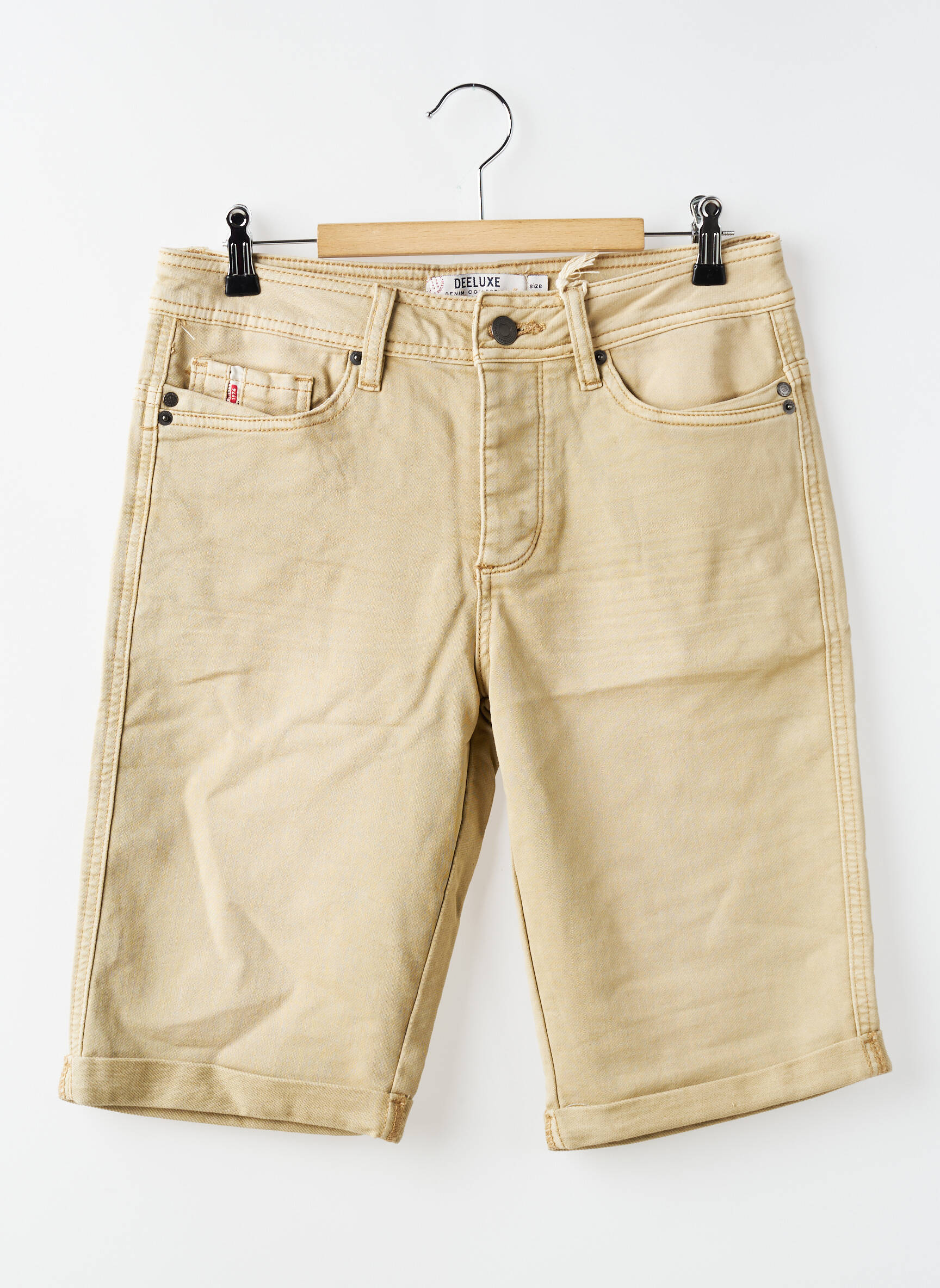 Bermuda stretch taille normale beige DEELUXE homme
