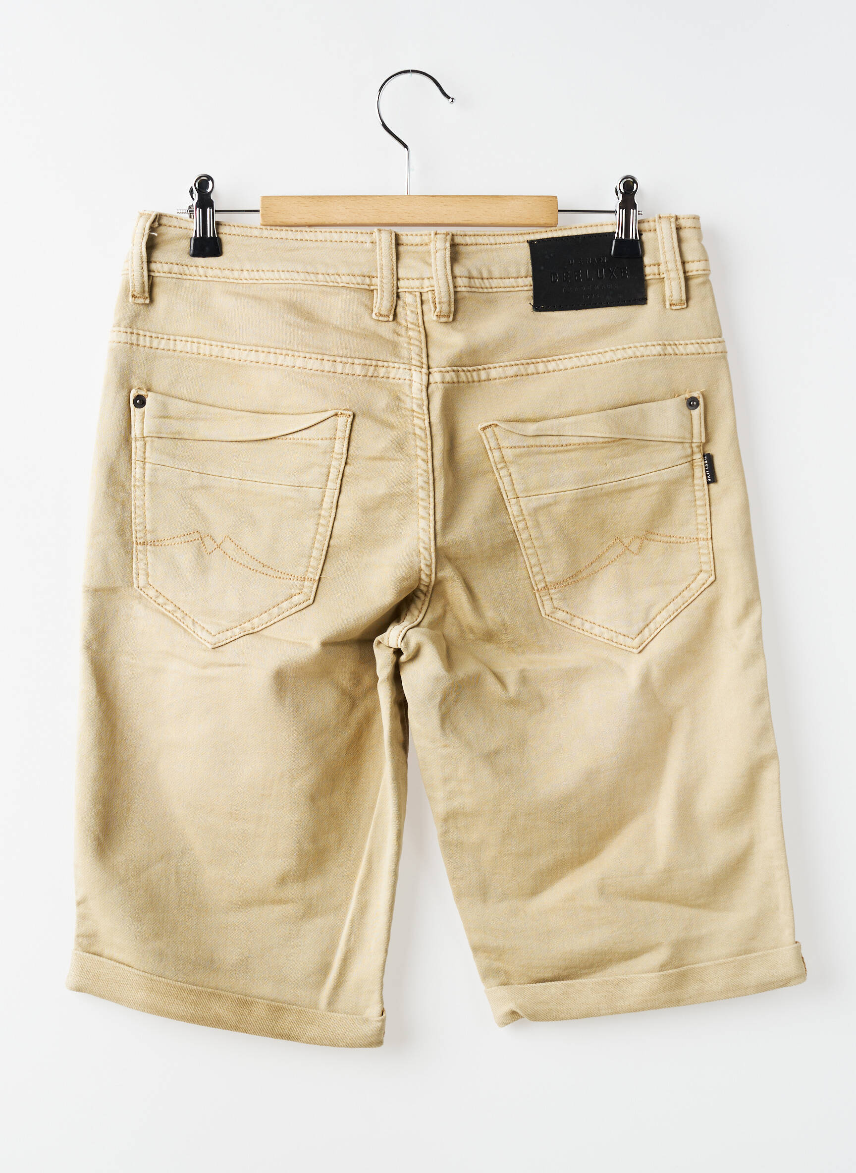 Bermuda stretch taille normale beige DEELUXE homme