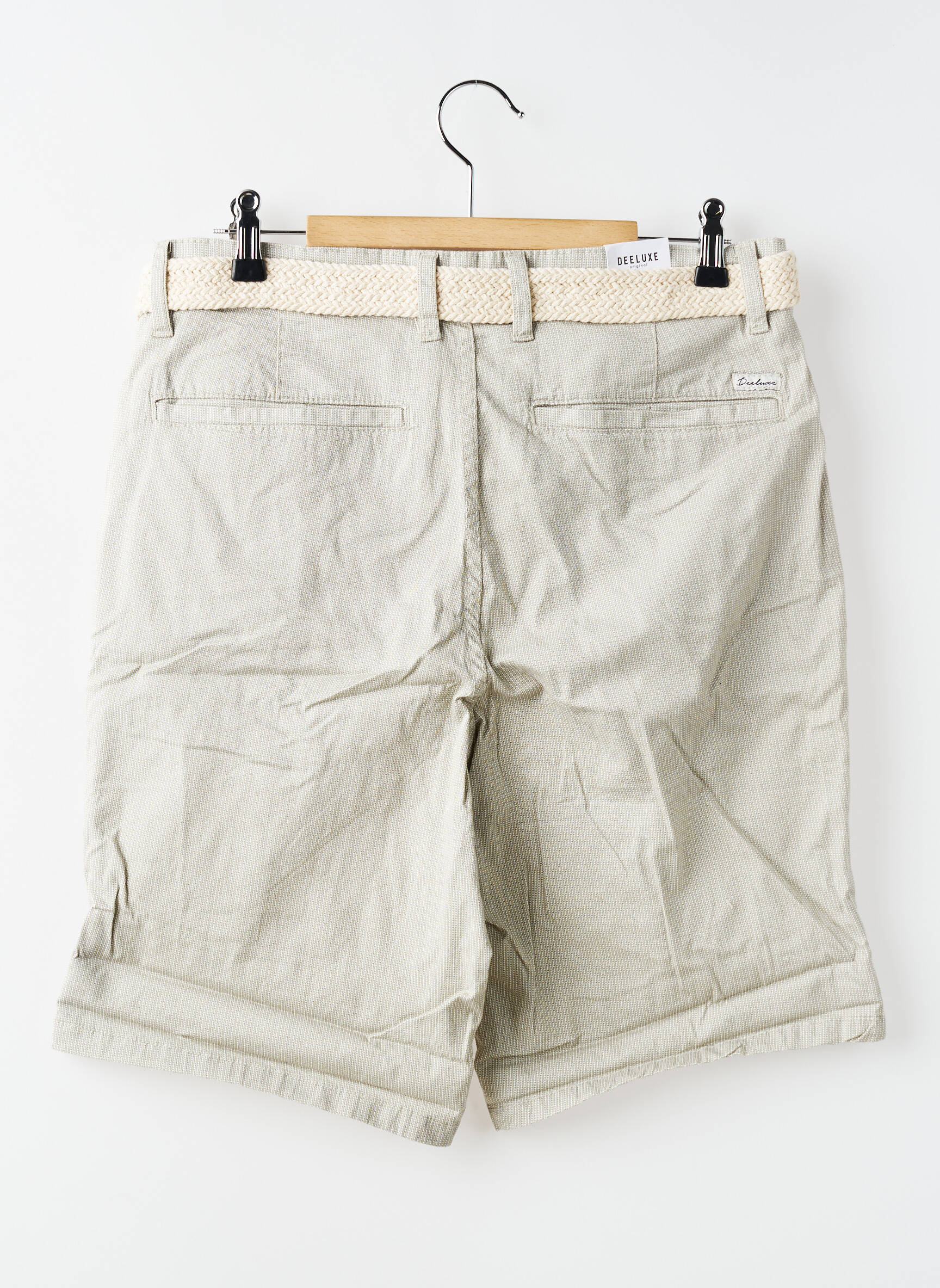 Bermuda stretch taille normale gris DEELUXE homme