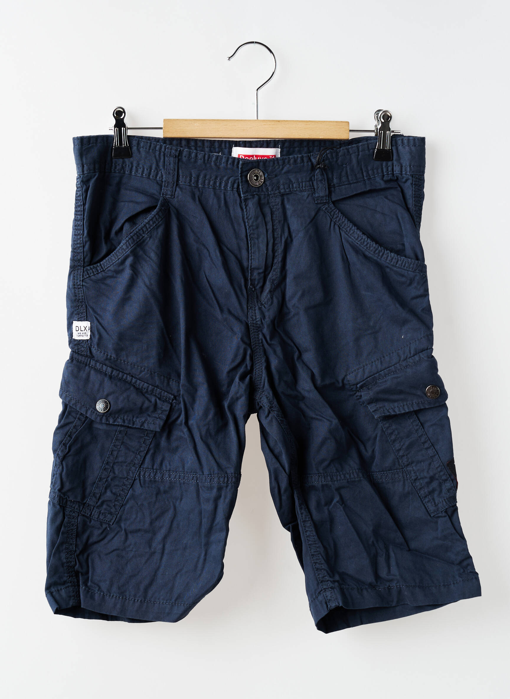 Bermuda tissage popeline bleu DEELUXE garçon