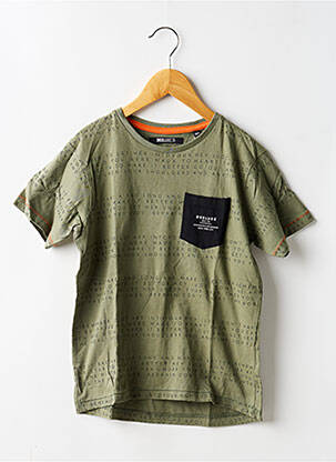 T-shirt stretch manches courtes vert DEELUXE garçon