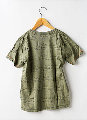T-shirt stretch manches courtes vert DEELUXE garçon