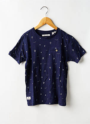T-shirt tissage jersey manches courtes bleu DEELUXE garçon