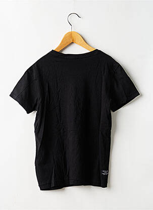 T-shirt stretch manches courtes noir DEELUXE garçon