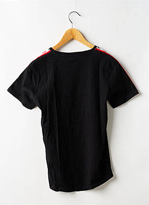 T-shirt stretch manches courtes noir DEELUXE garçon
