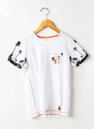 T-shirt stretch manches courtes blanc TIFFOSI garçon