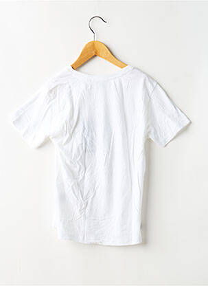 T-shirt stretch manches courtes blanc DEELUXE garçon