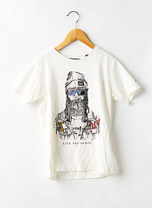 T-shirt stretch manches courtes beige DEELUXE garçon