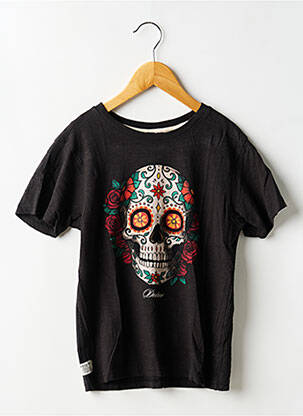 T-shirt stretch manches courtes noir DEELUXE garçon