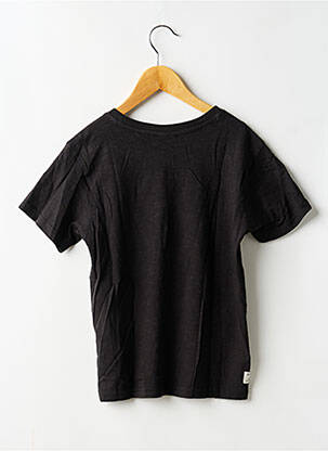 T-shirt stretch manches courtes noir DEELUXE garçon