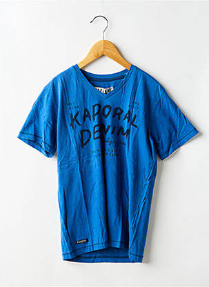 T-shirt tissage jersey manches courtes bleu KARPOS garçon