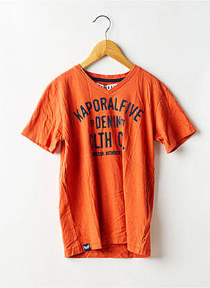 T-shirt stretch manches courtes orange KAPORAL garçon
