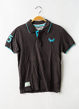 Polo stretch manches courtes gris KAPORAL garçon