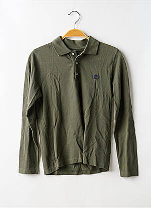 Polo manches longues manches longues vert TIMBERLAND garçon